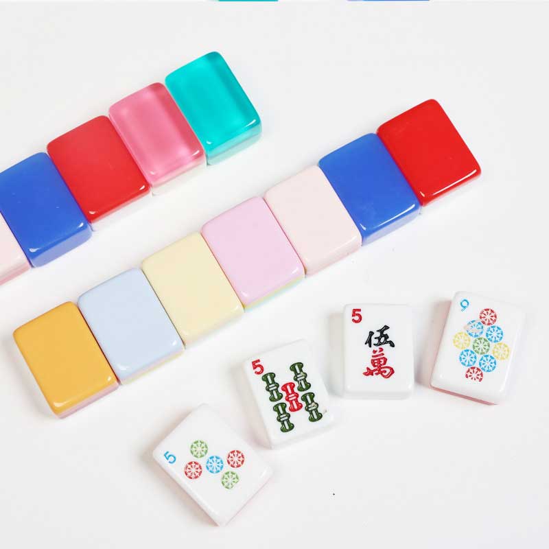 Custom Mahjong Tiles with Unique Edge Colors